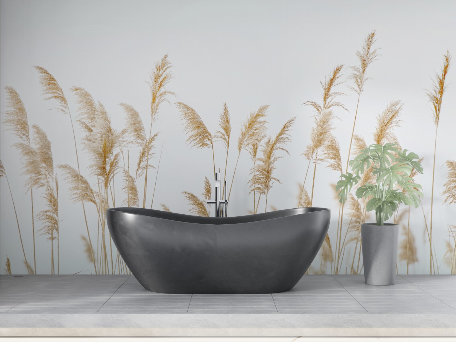 Фотошпалери туман серед очерету