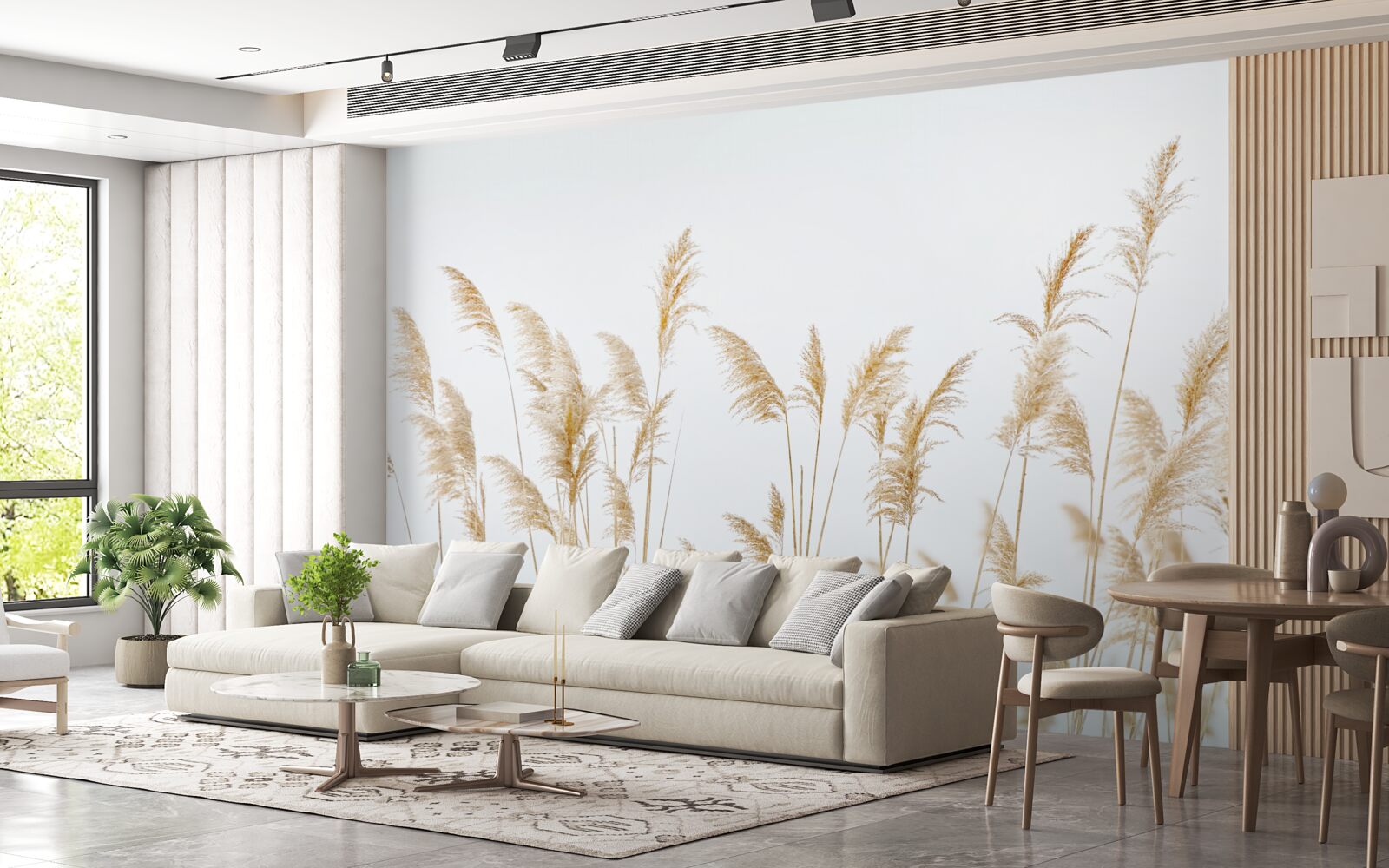 Фотошпалери туман серед очерету