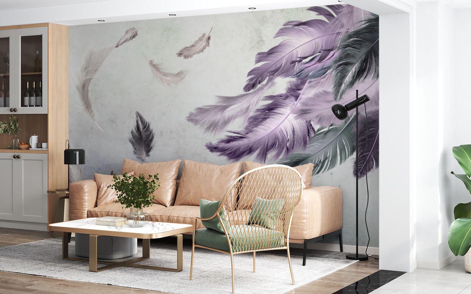 Фотошпалери політ легкого пір'я