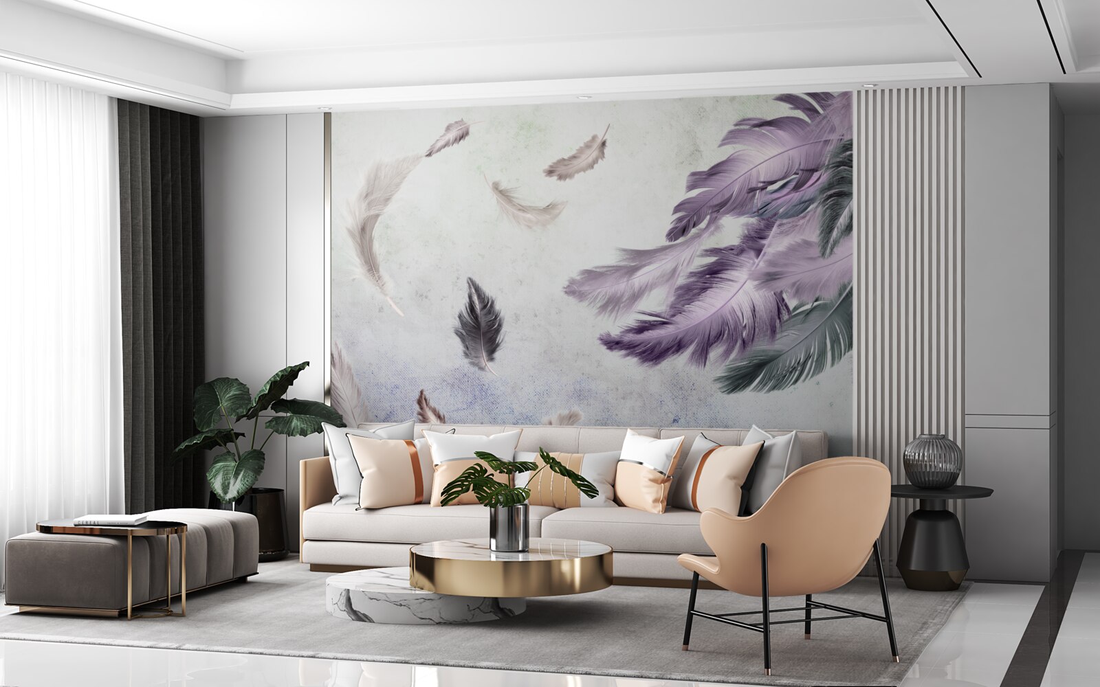 Фотошпалери політ легкого пір'я