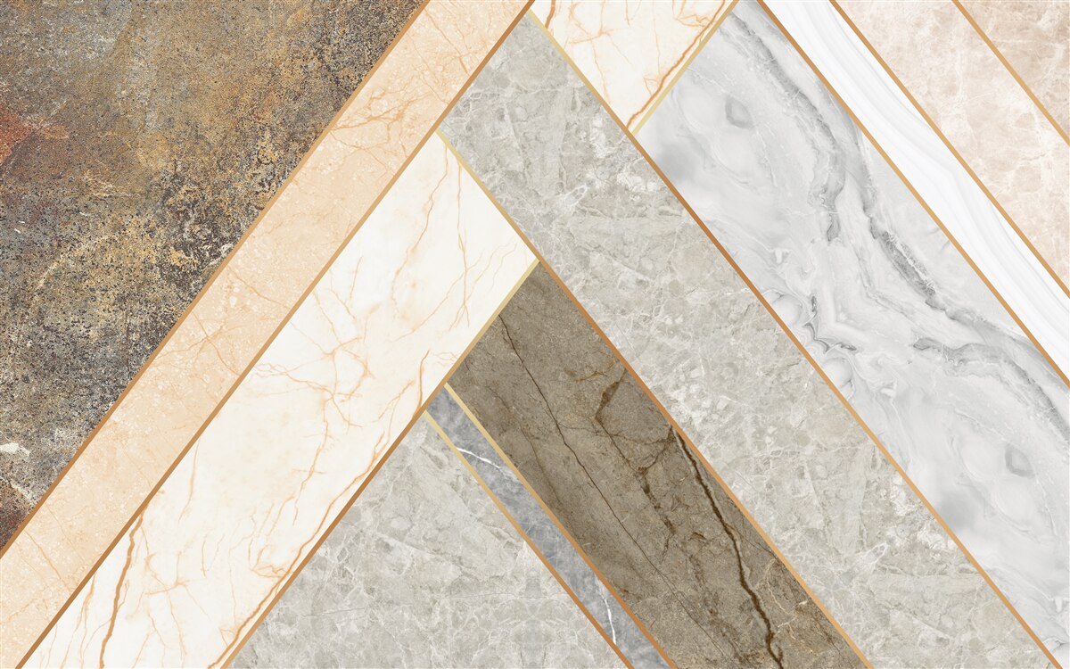 Фотошпалери мозаїка на мармурі у світлих відтінках