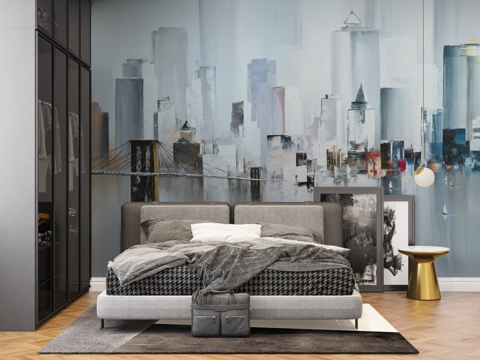 Фотошпалери під час дощової погоди в нью-йорку