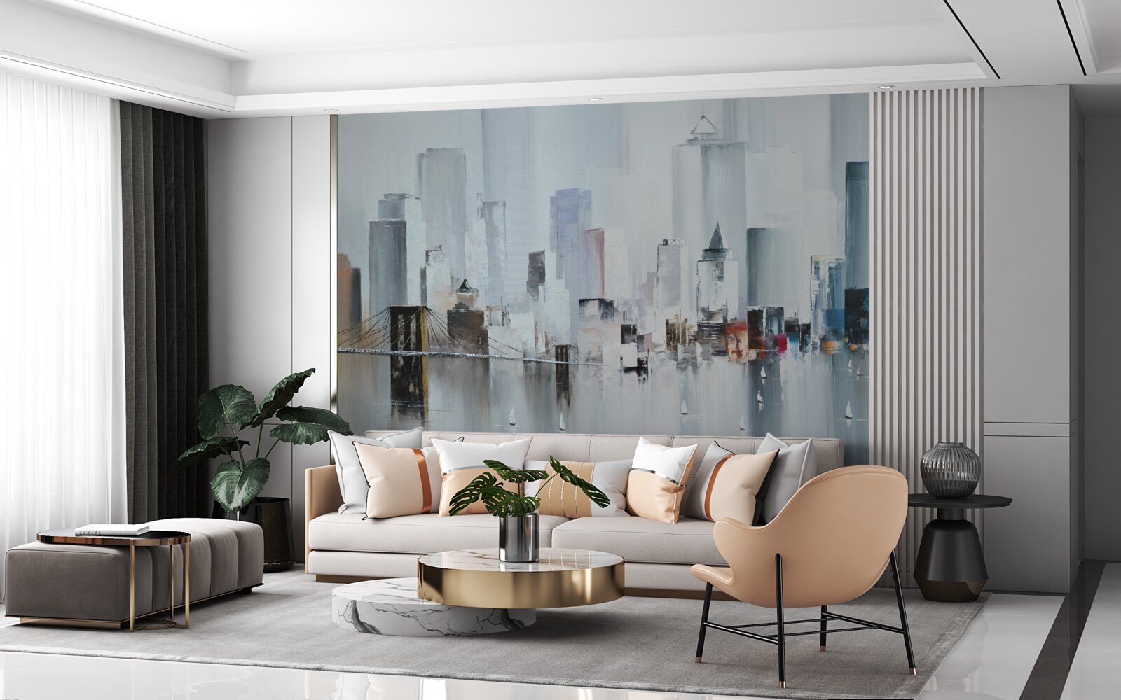 Фотошпалери під час дощової погоди в нью-йорку