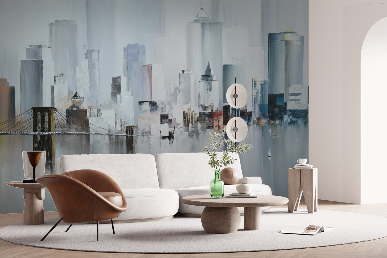 Фотошпалери під час дощової погоди в нью-йорку