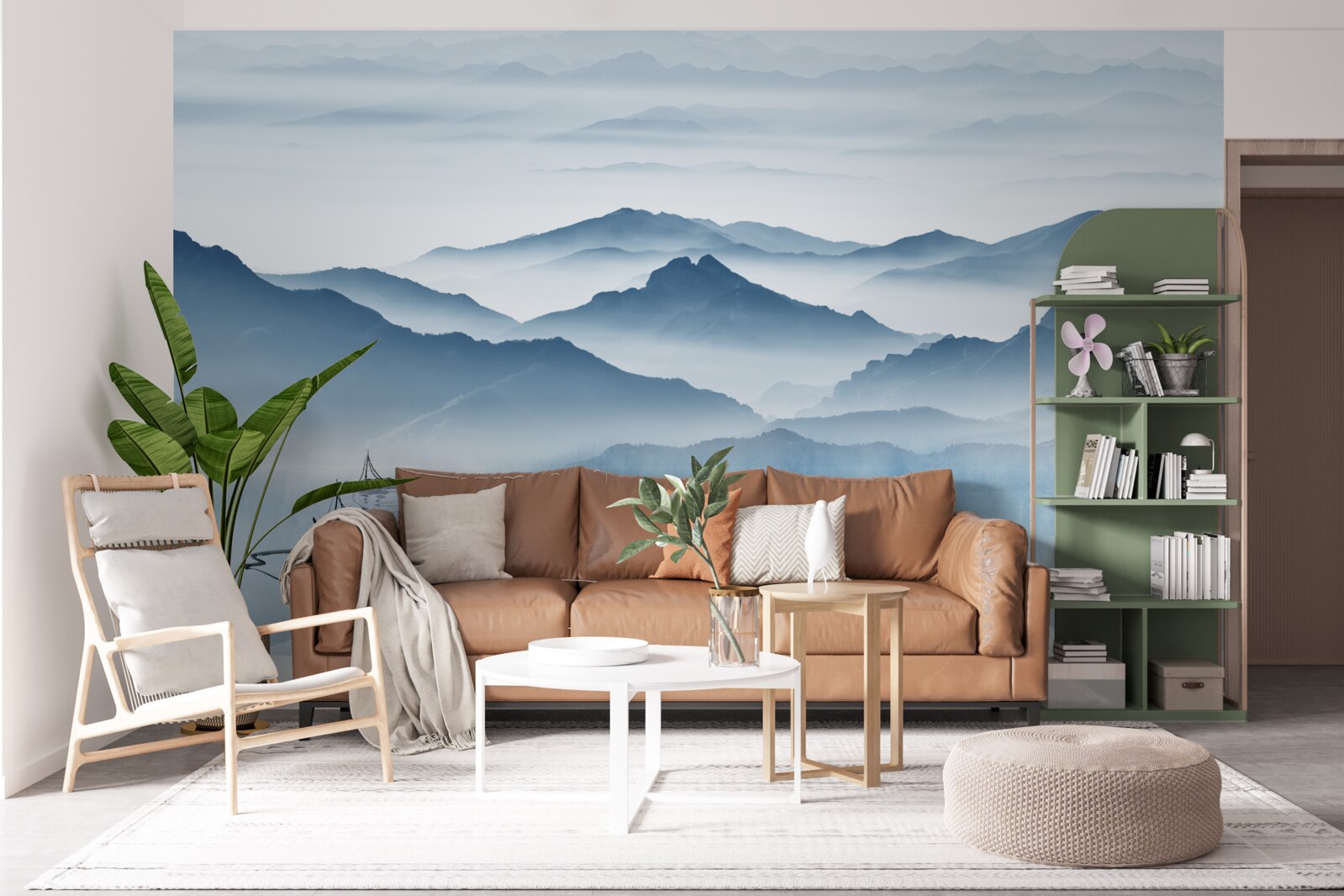 Фотошпалери Риболовля на гірському озері