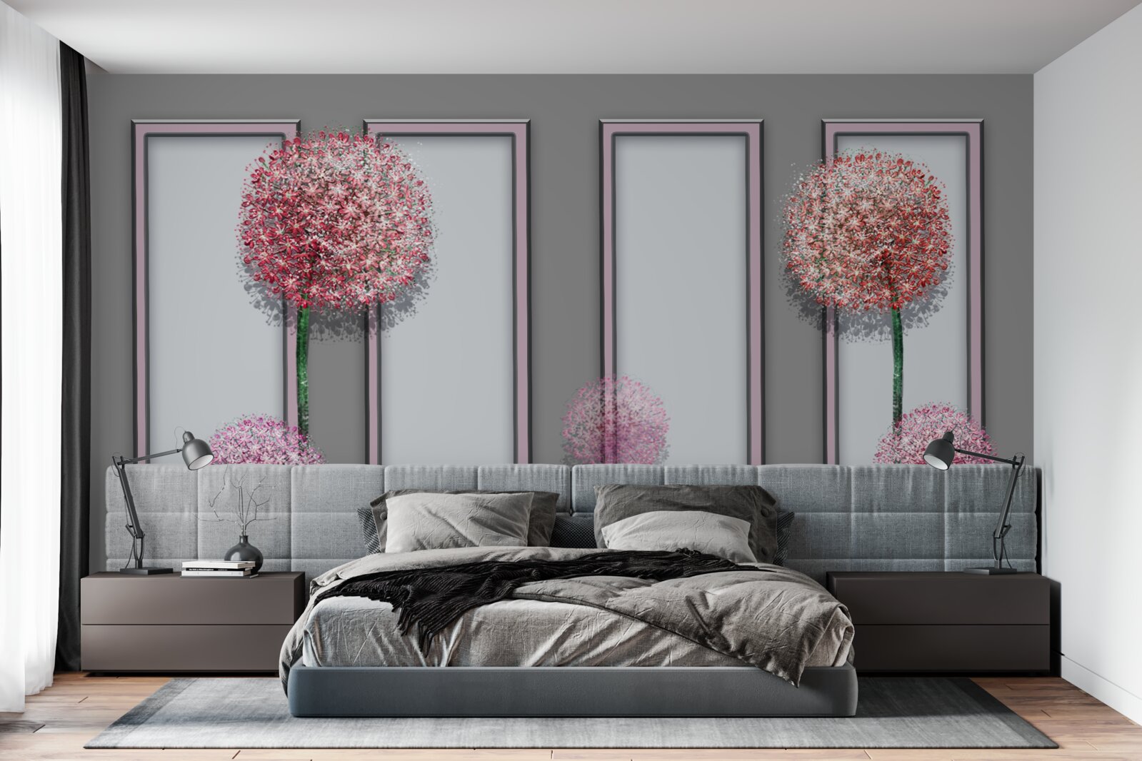 Фотошпалери кульбаби та віконні модулі