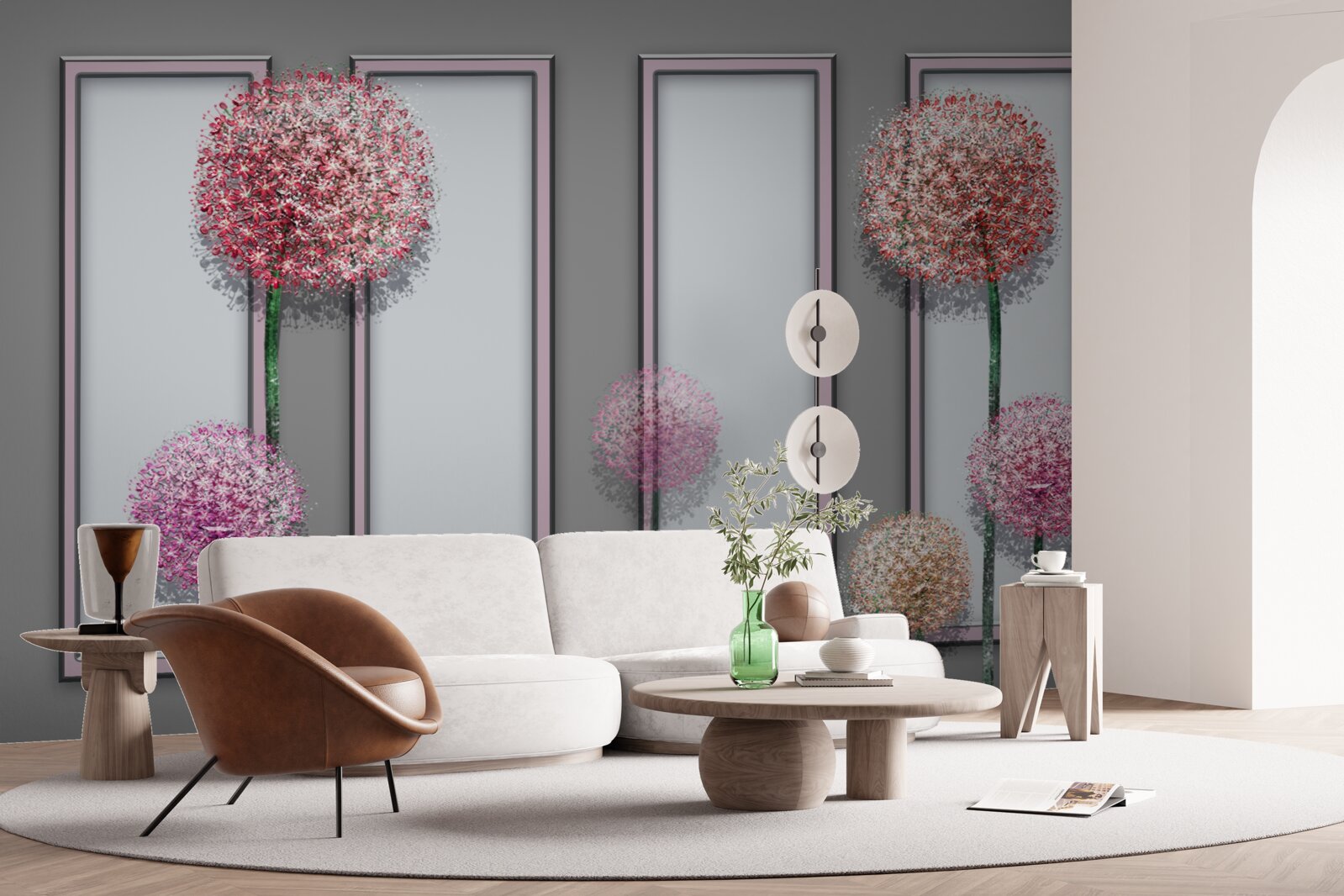 Фотошпалери кульбаби та віконні модулі