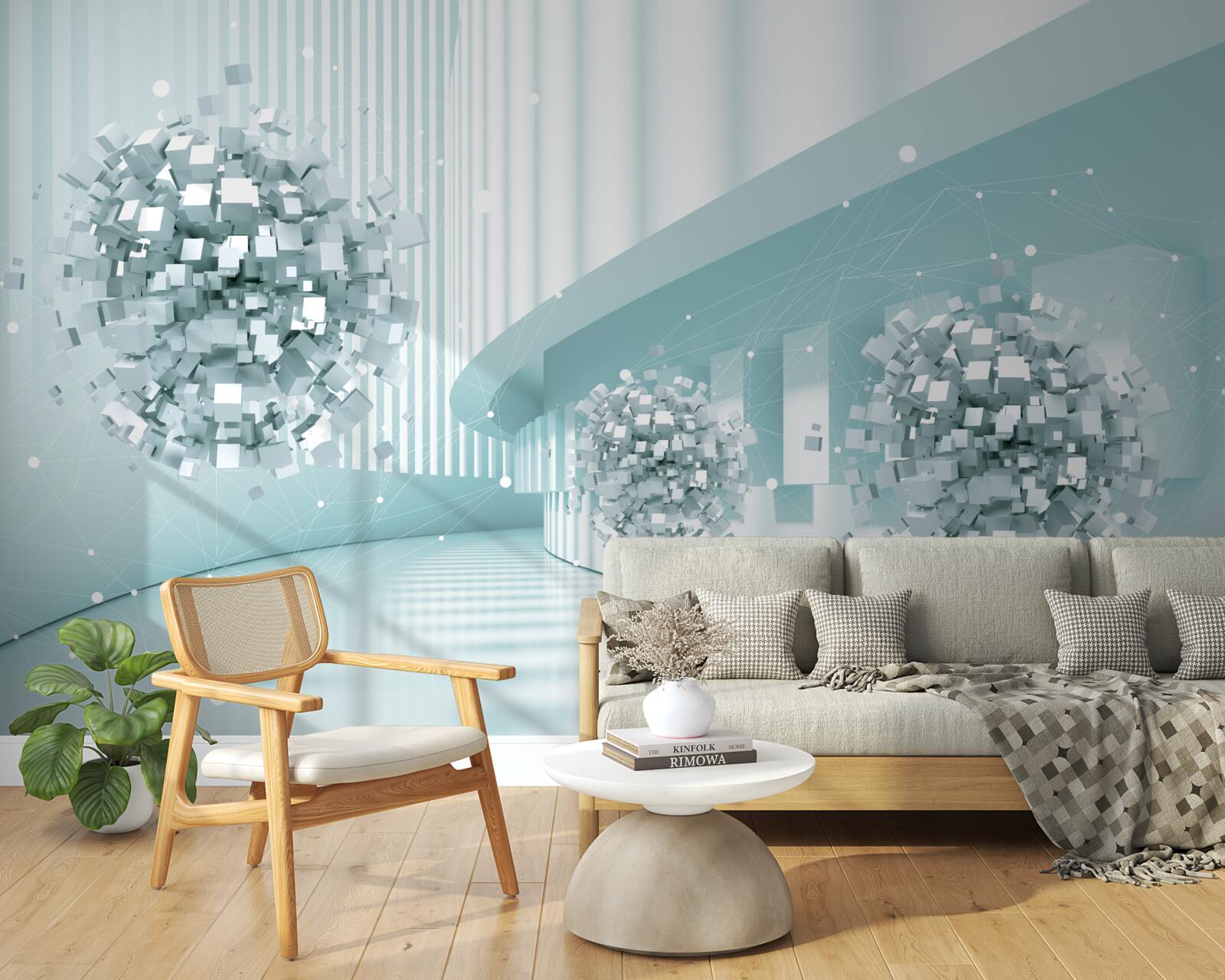 Фотошпалери невидимі кулі ковзають по траєкторії