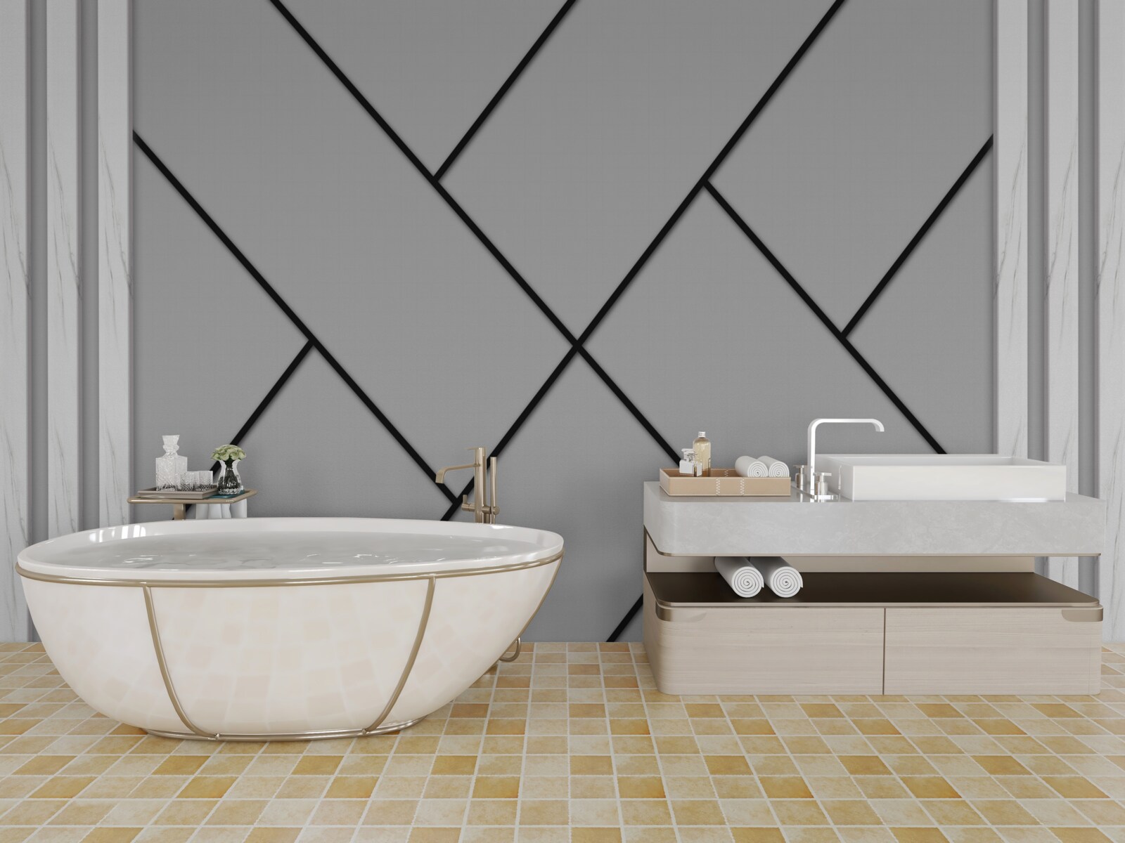 Фотошпалери перетин прямих траєкторій