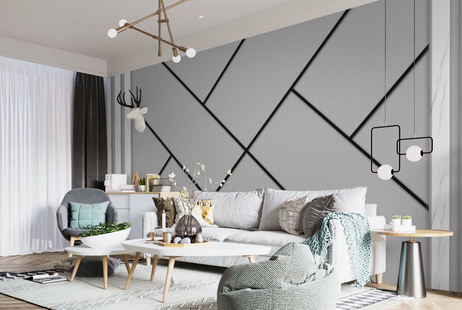 Фотошпалери перетин прямих траєкторій