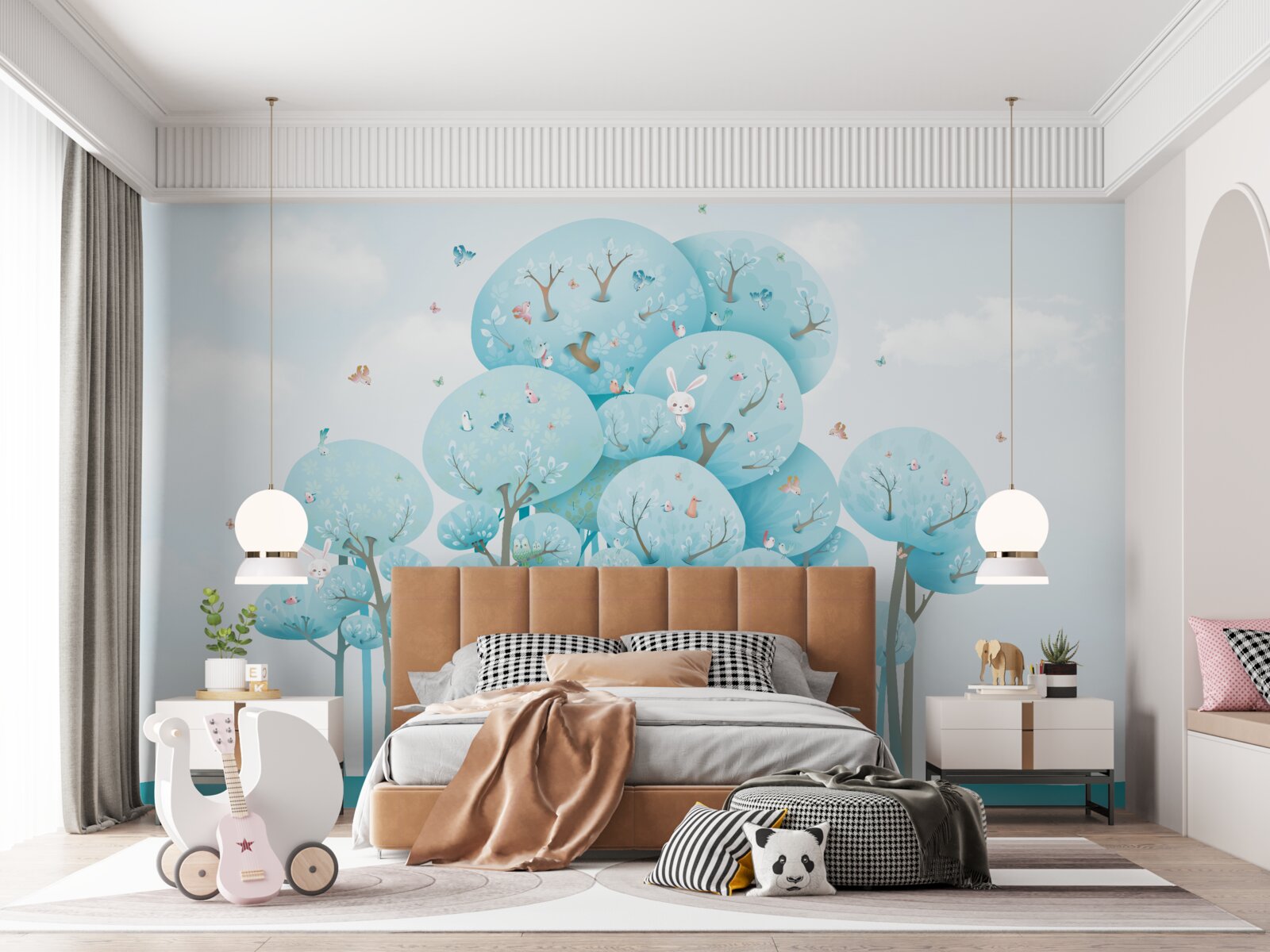 Фотошпалери ліс, сповнений казок та його мешканців