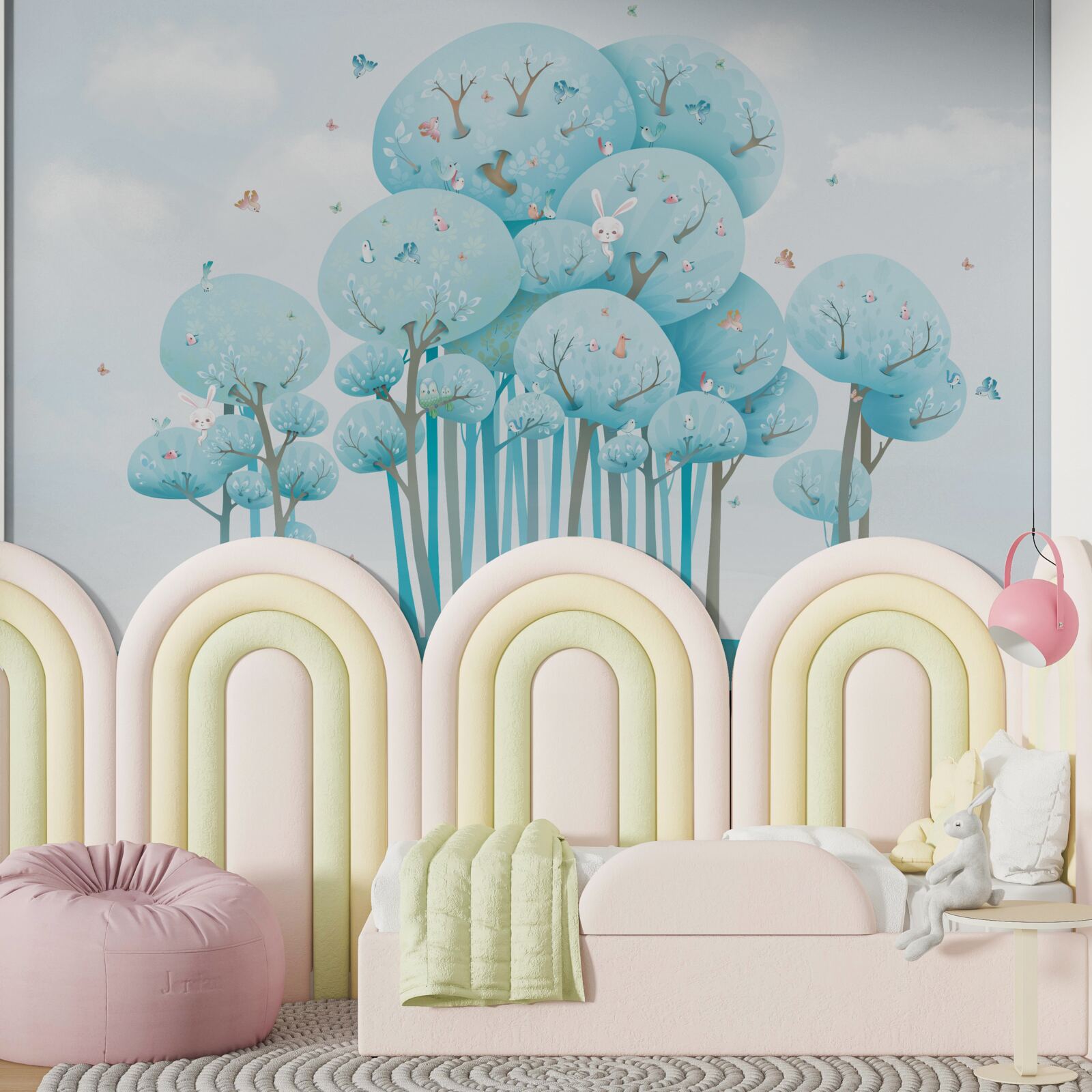 Фотошпалери ліс, сповнений казок та його мешканців