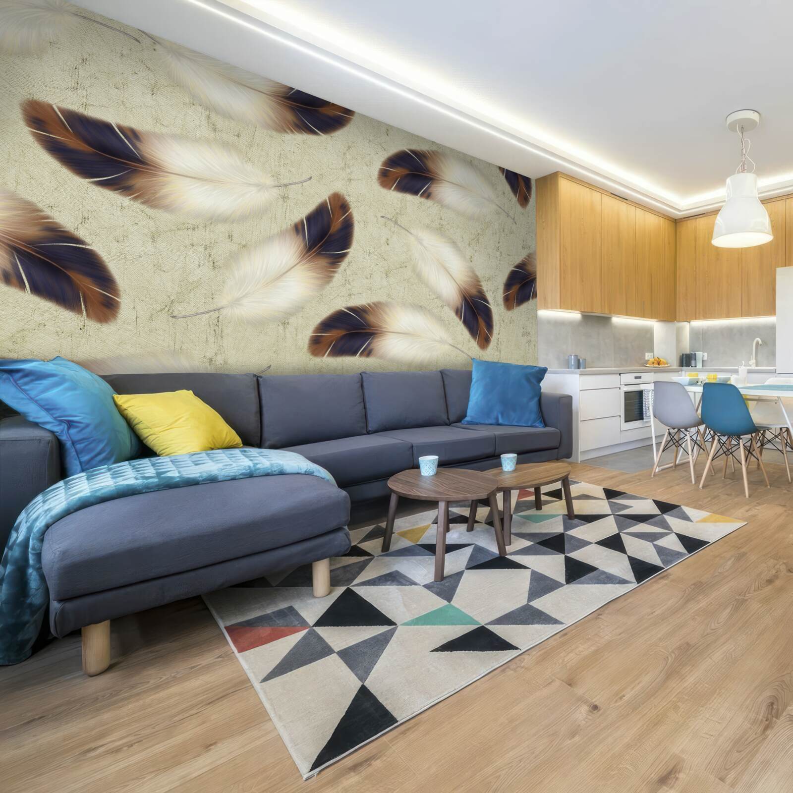 Фотошпалери чудове пір'яне тло