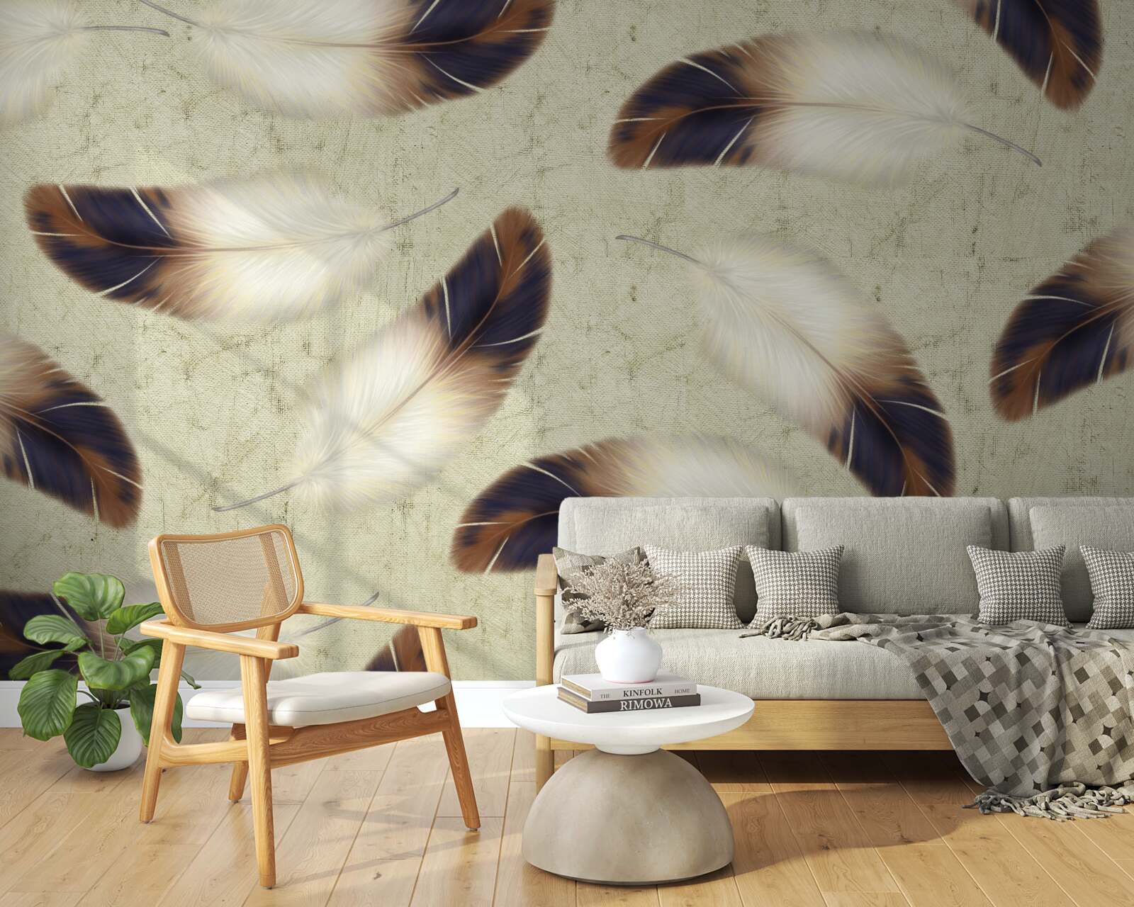 Фотошпалери чудове пір'яне тло