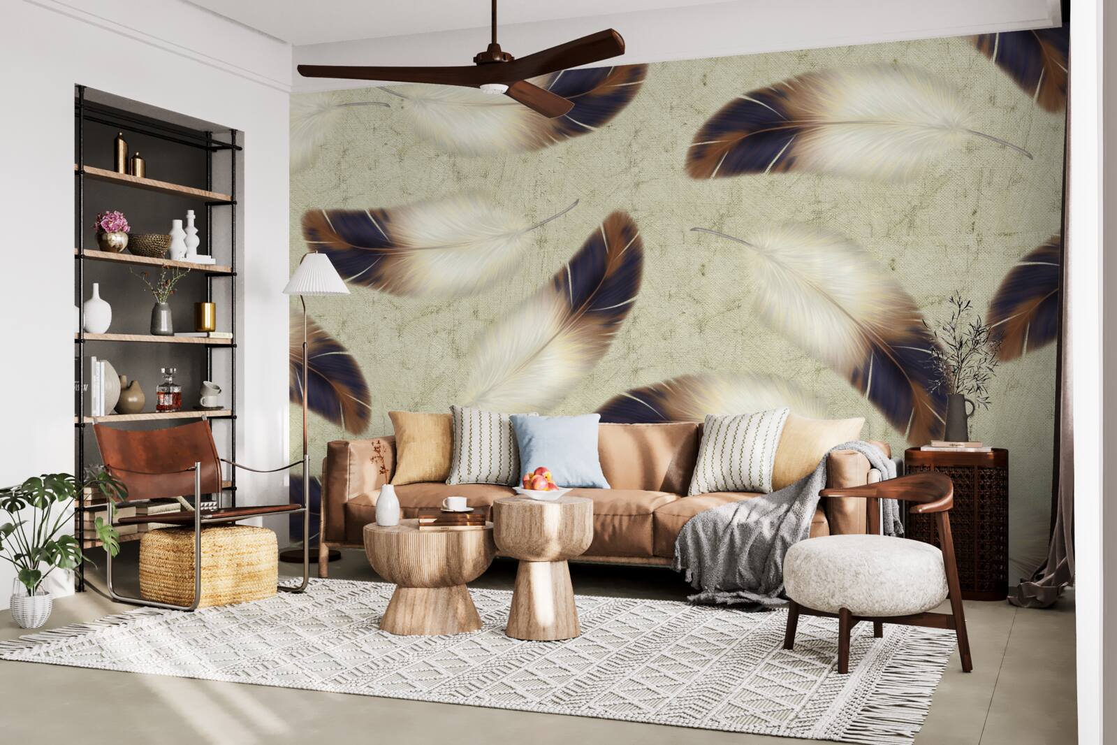 Фотошпалери чудове пір'яне тло