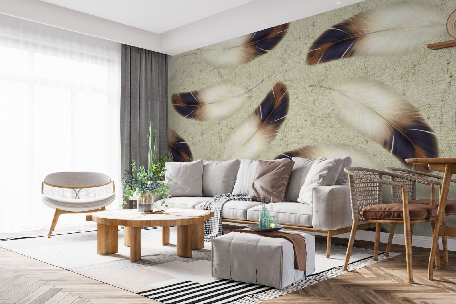 Фотошпалери чудове пір'яне тло