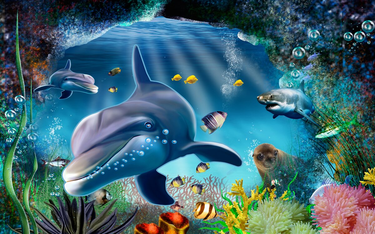 Фотошпалери глибоководні мешканці хижого характеру