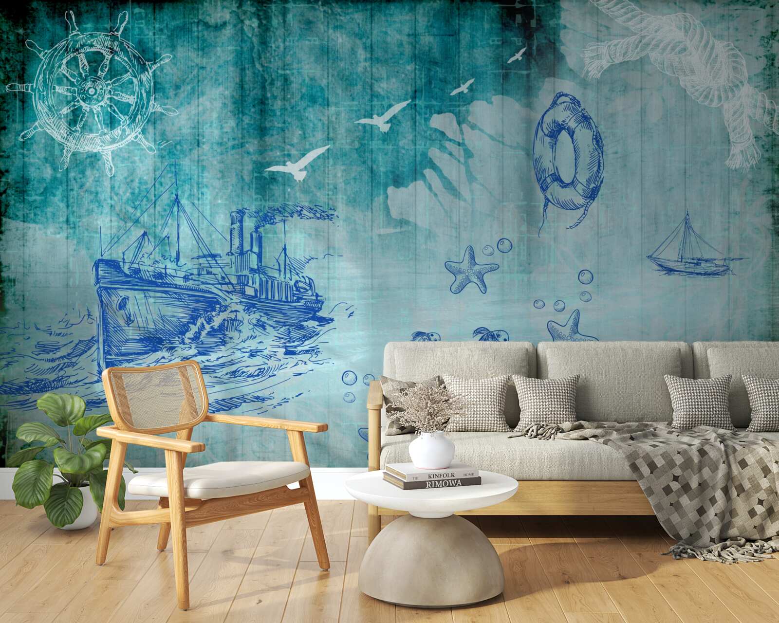 Фотошпалери Життя на борту корабля та в океані