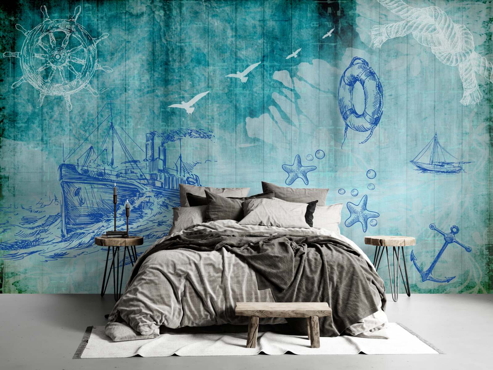 Фотошпалери Життя на борту корабля та в океані