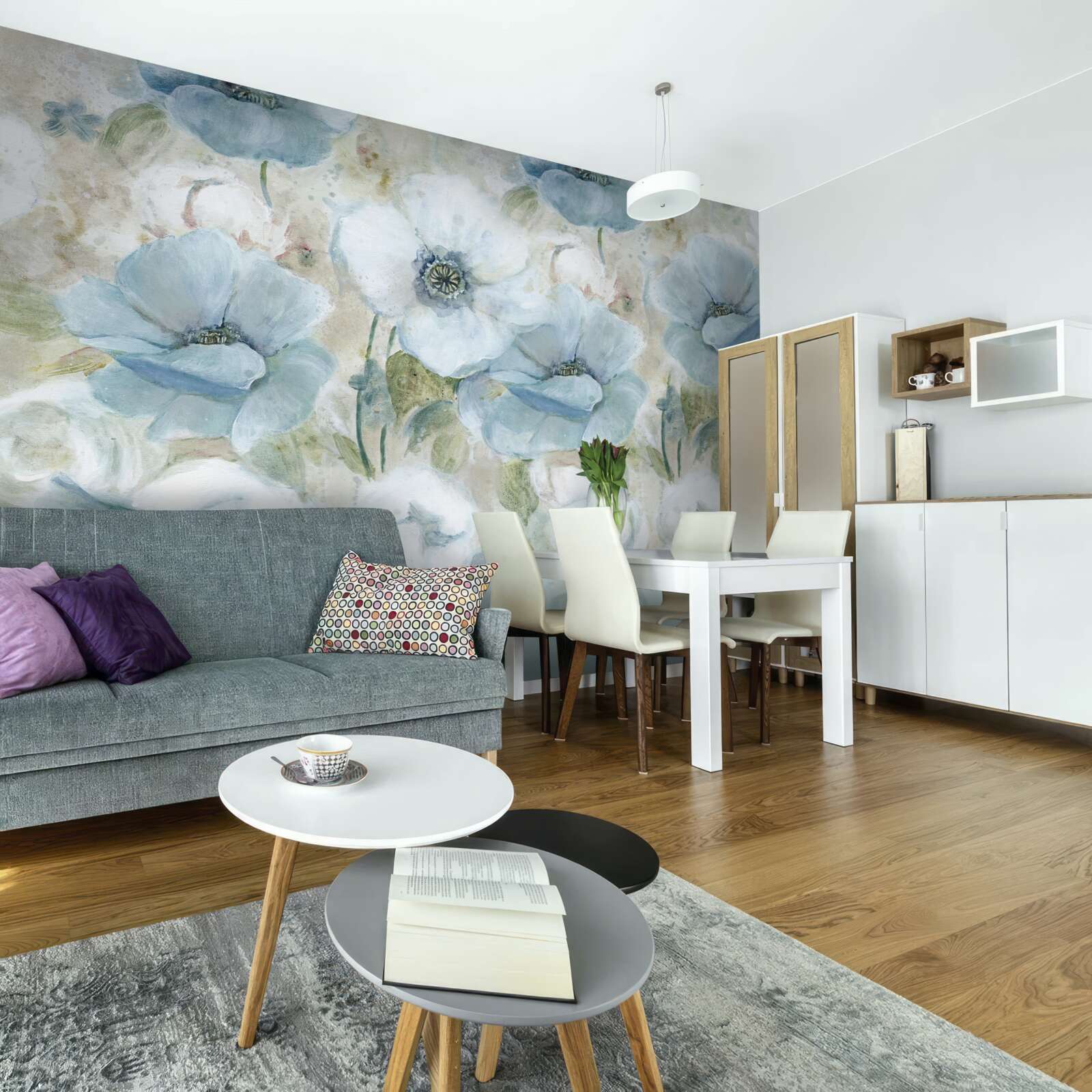 Фотошпалери делікатність постільного маку