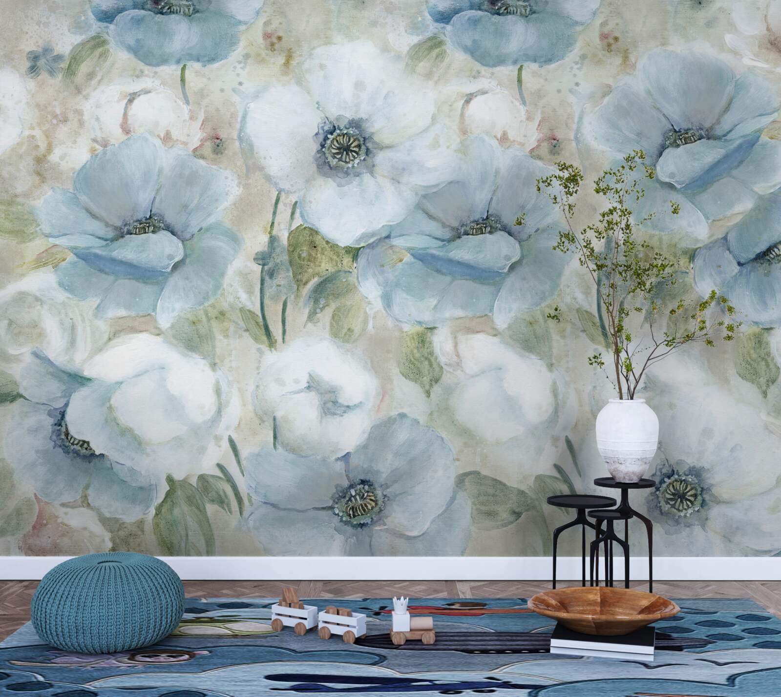 Фотошпалери делікатність постільного маку