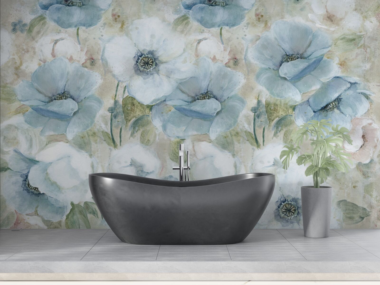 Фотошпалери делікатність постільного маку