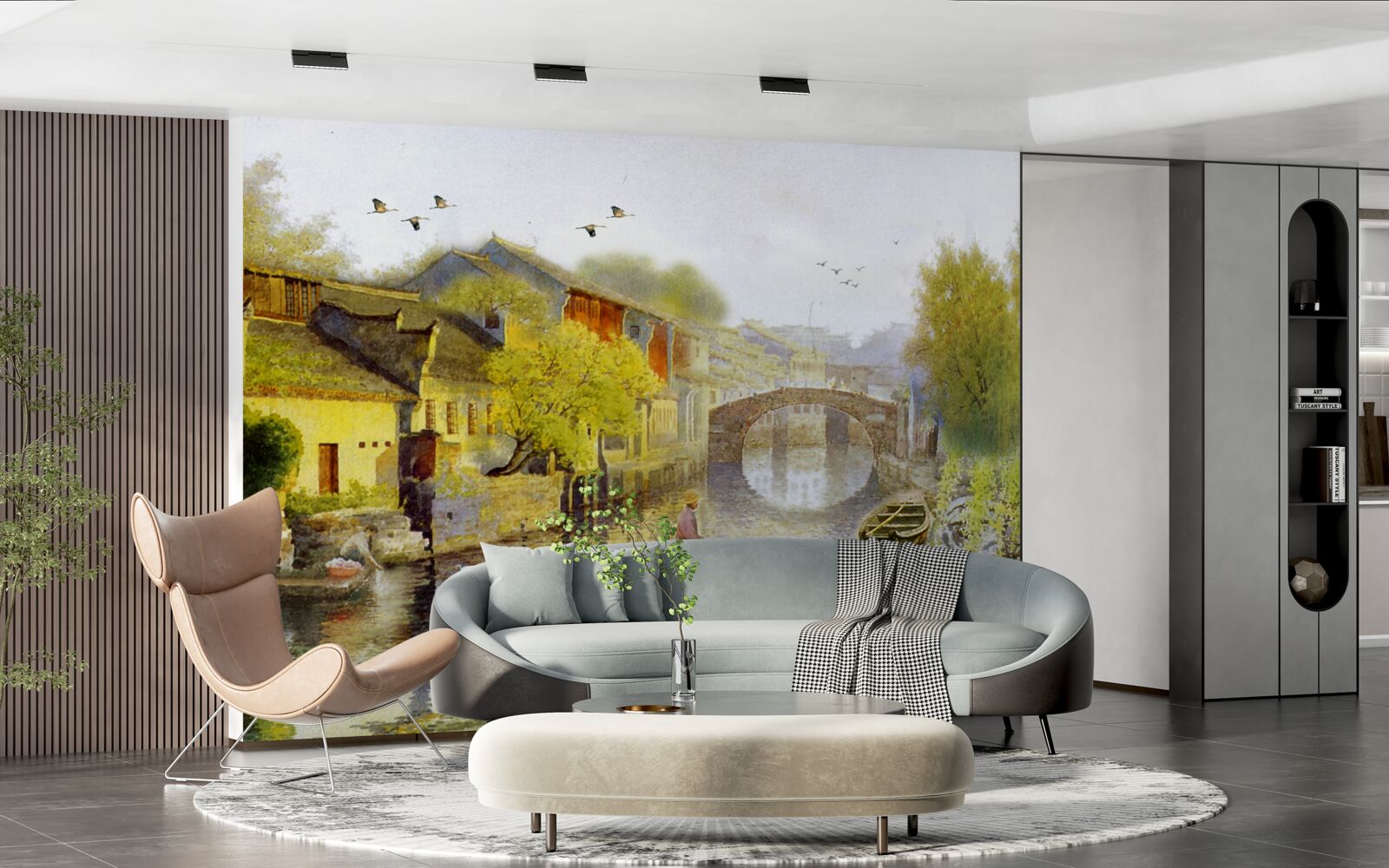 Фотошпалери акварелі із зображенням лісових квітів