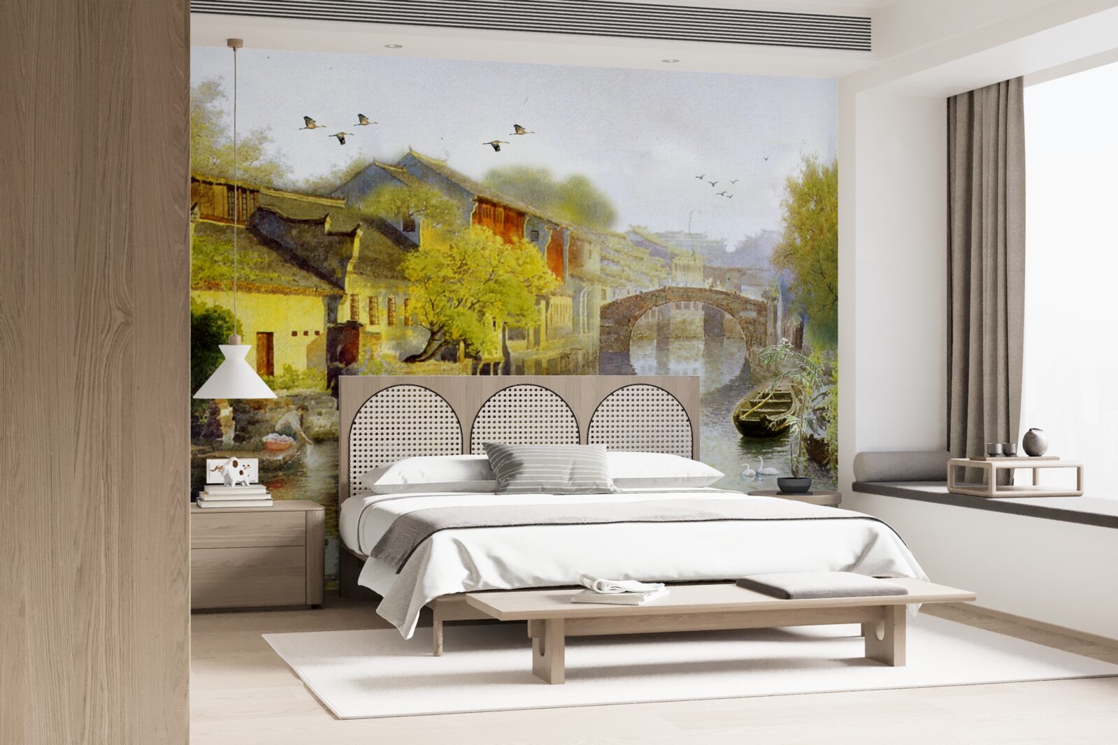 Фотошпалери акварелі із зображенням лісових квітів