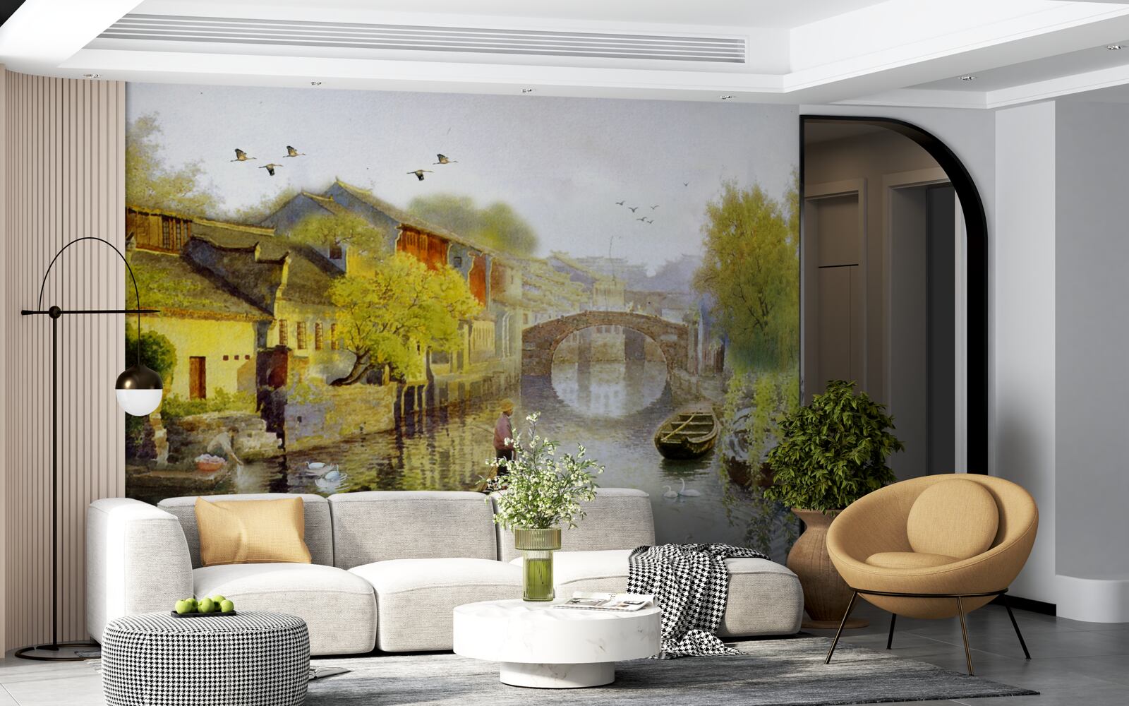 Фотошпалери акварелі із зображенням лісових квітів