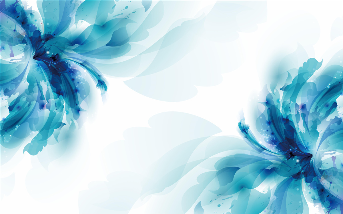 Фотошпалери два великі намальовані сині бутони