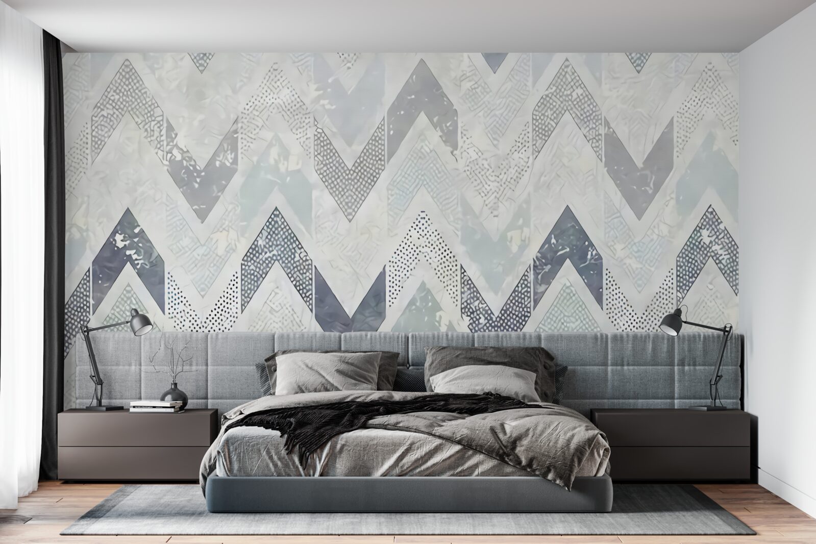 Фотошпалери холодні лінії, що йдуть зигзагоподібно