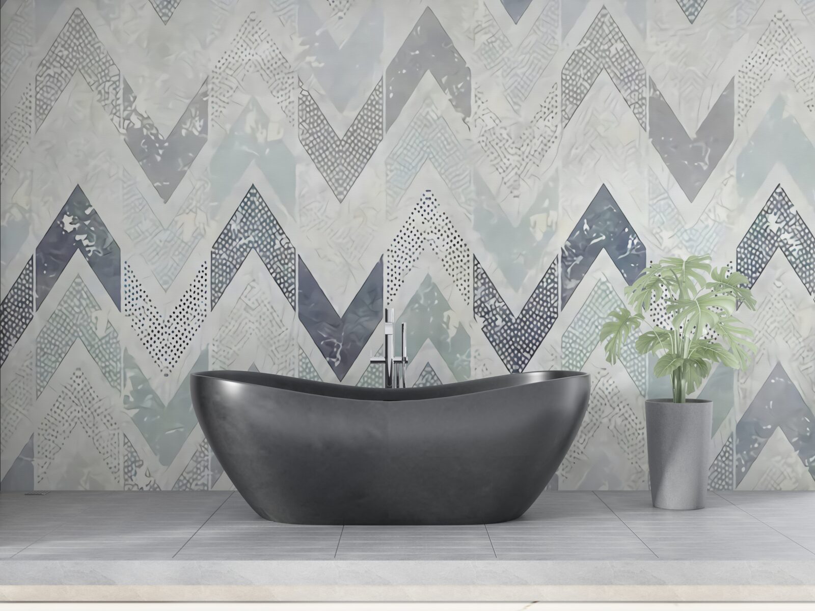 Фотошпалери холодні лінії, що йдуть зигзагоподібно