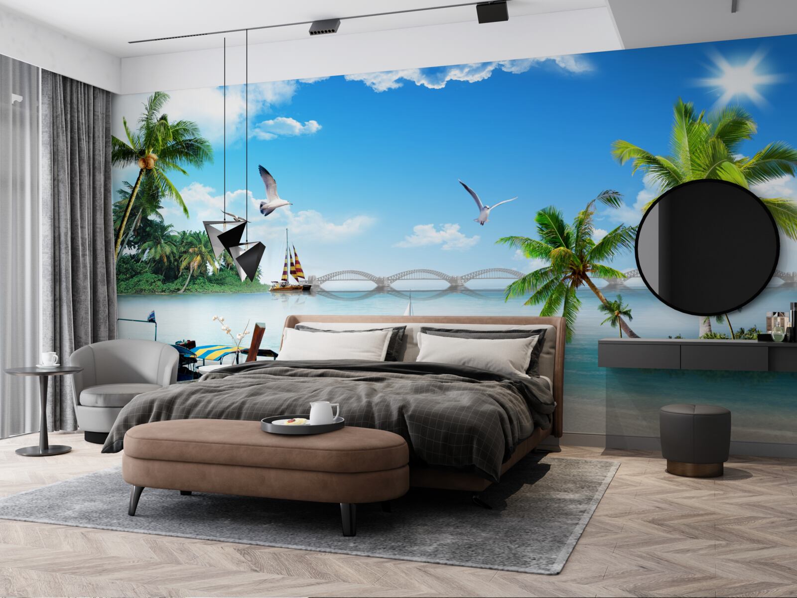 Фотошпалери притулок на безлюдному острові