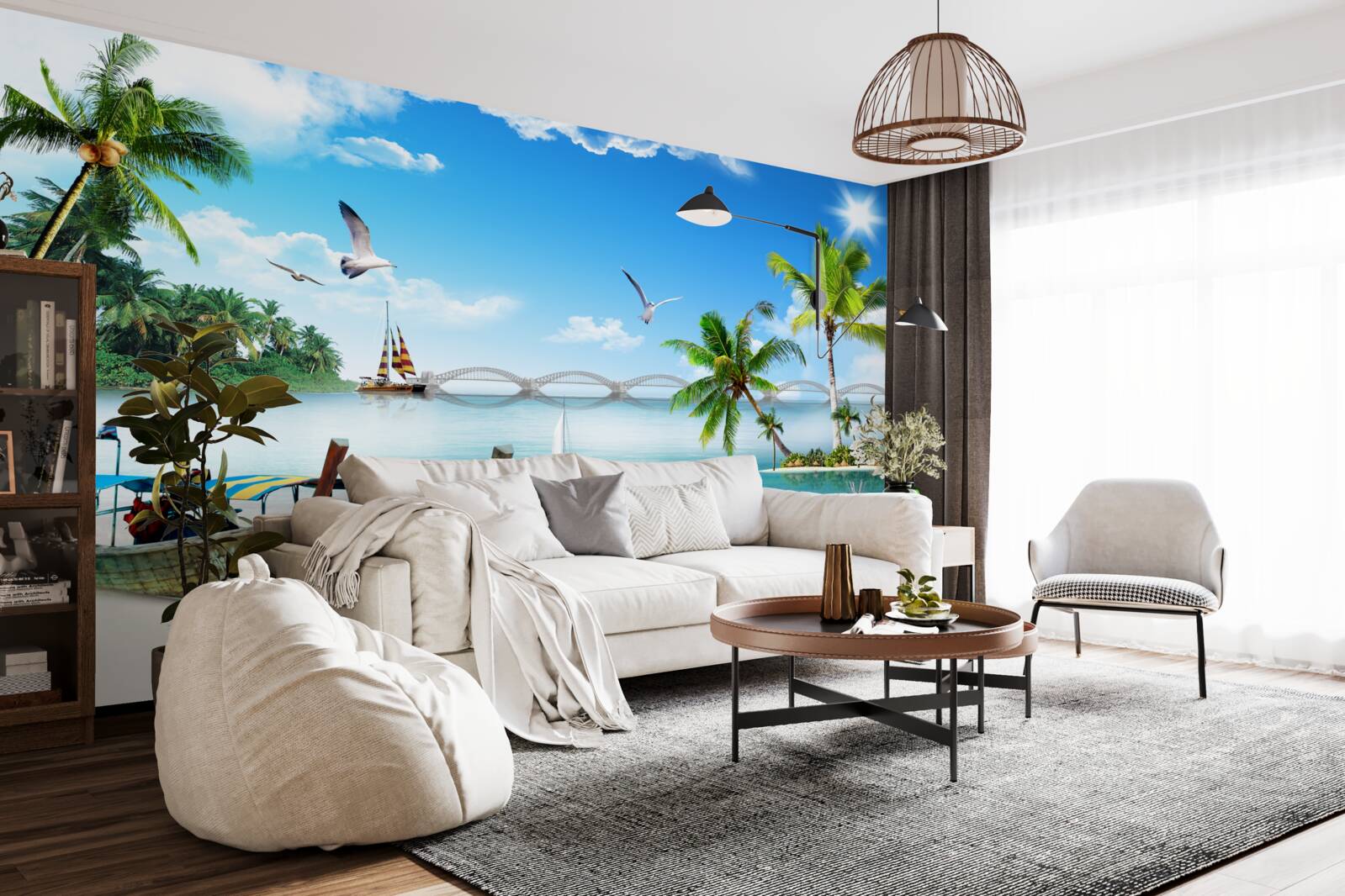 Фотошпалери притулок на безлюдному острові