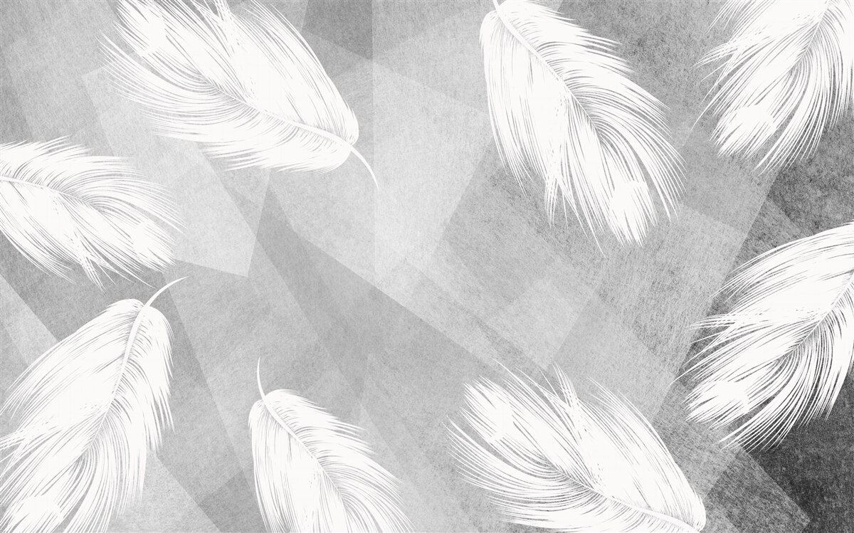 Фотошпалери м'який, білосніжний пух