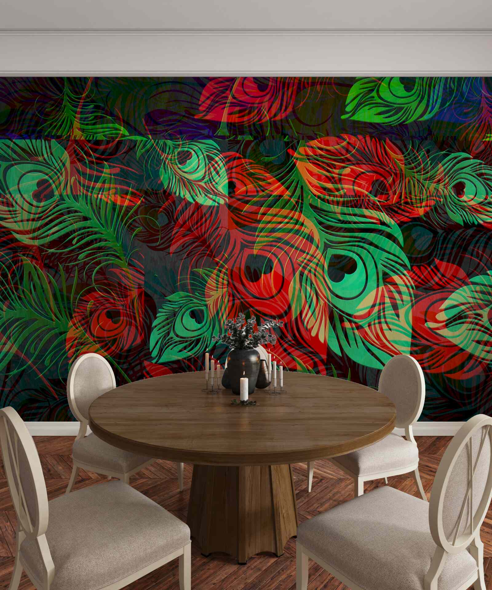 Фотошпалери золоте пір'я неймовірної краси