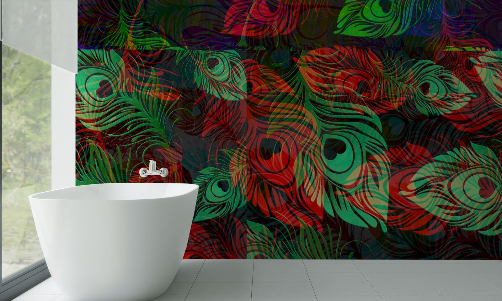 Фотошпалери золоте пір'я неймовірної краси