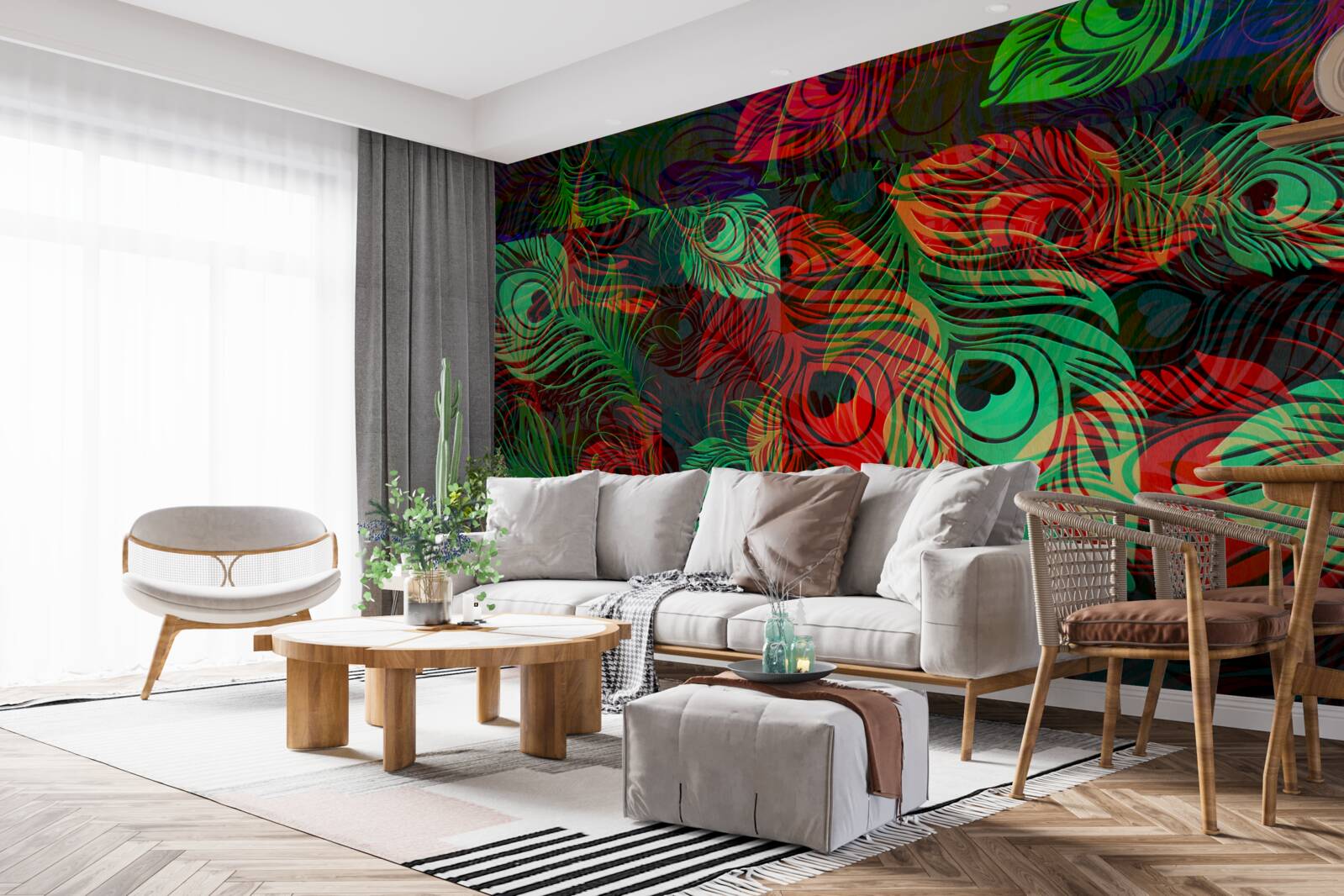 Фотошпалери золоте пір'я неймовірної краси