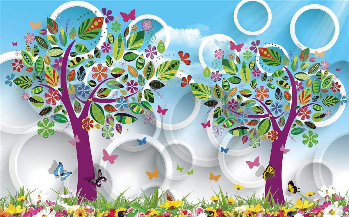 Фотошпалери натяк на літні кольори на листі