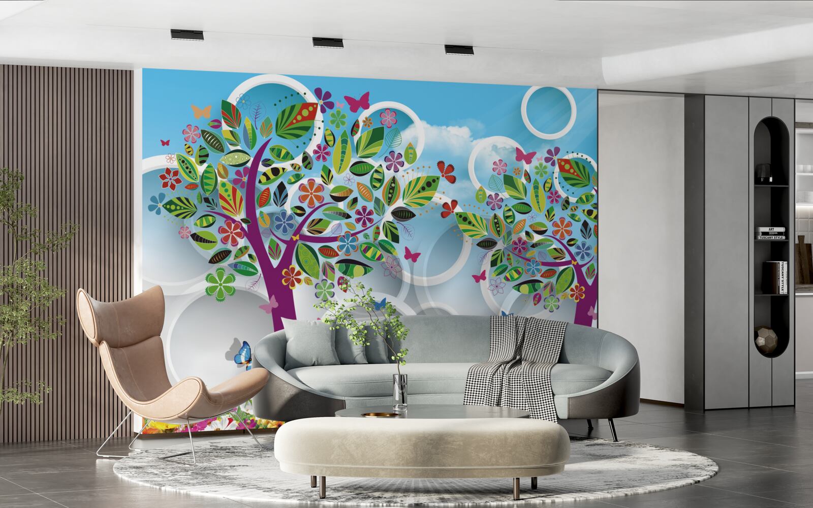 Фотошпалери натяк на літні кольори на листі