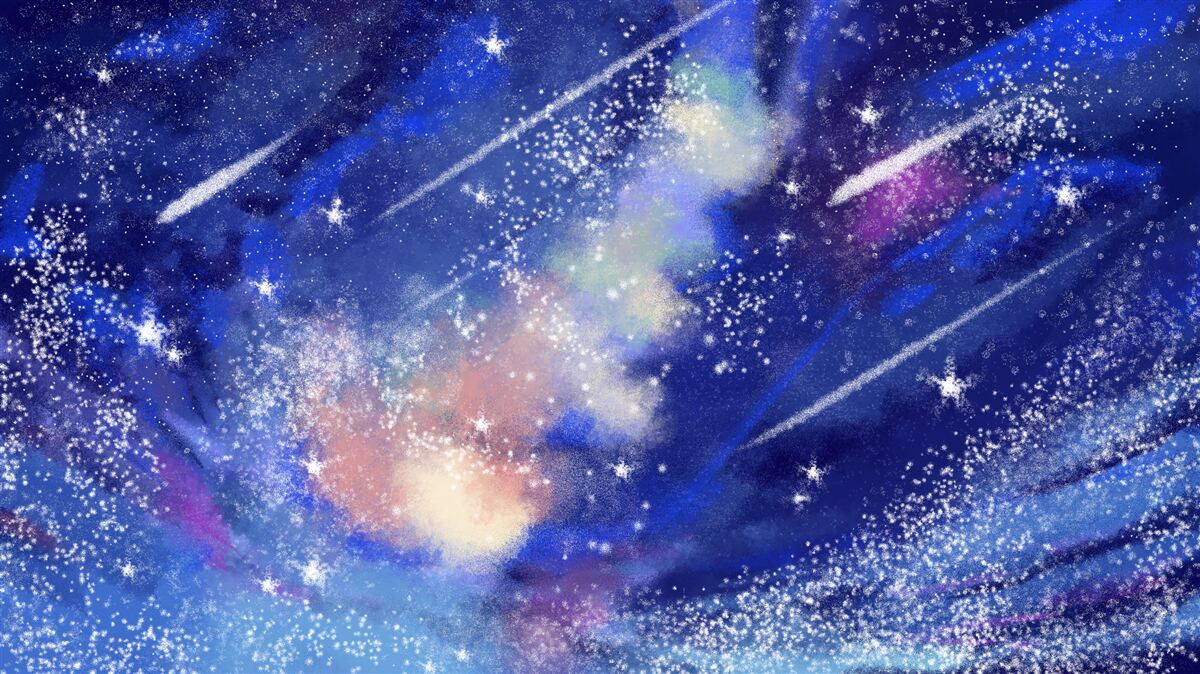 Фотошпалери синє нічне небо