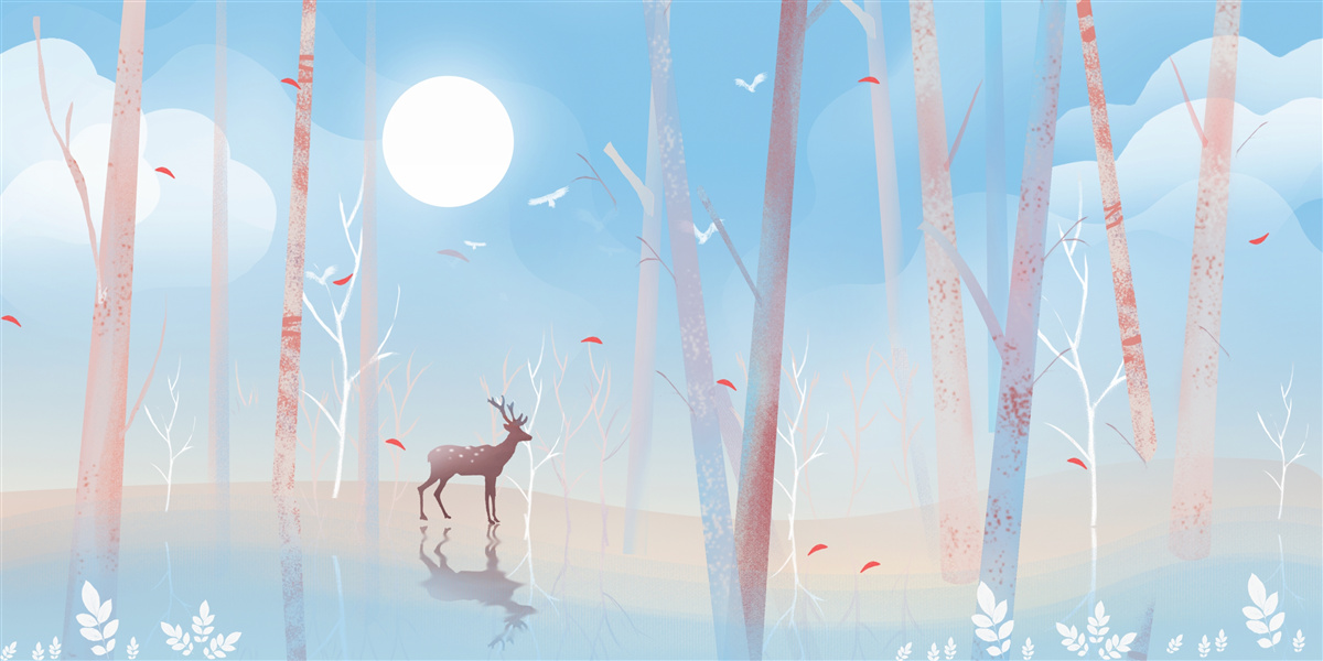 Фотошпалери північна тварина в лісі навесні