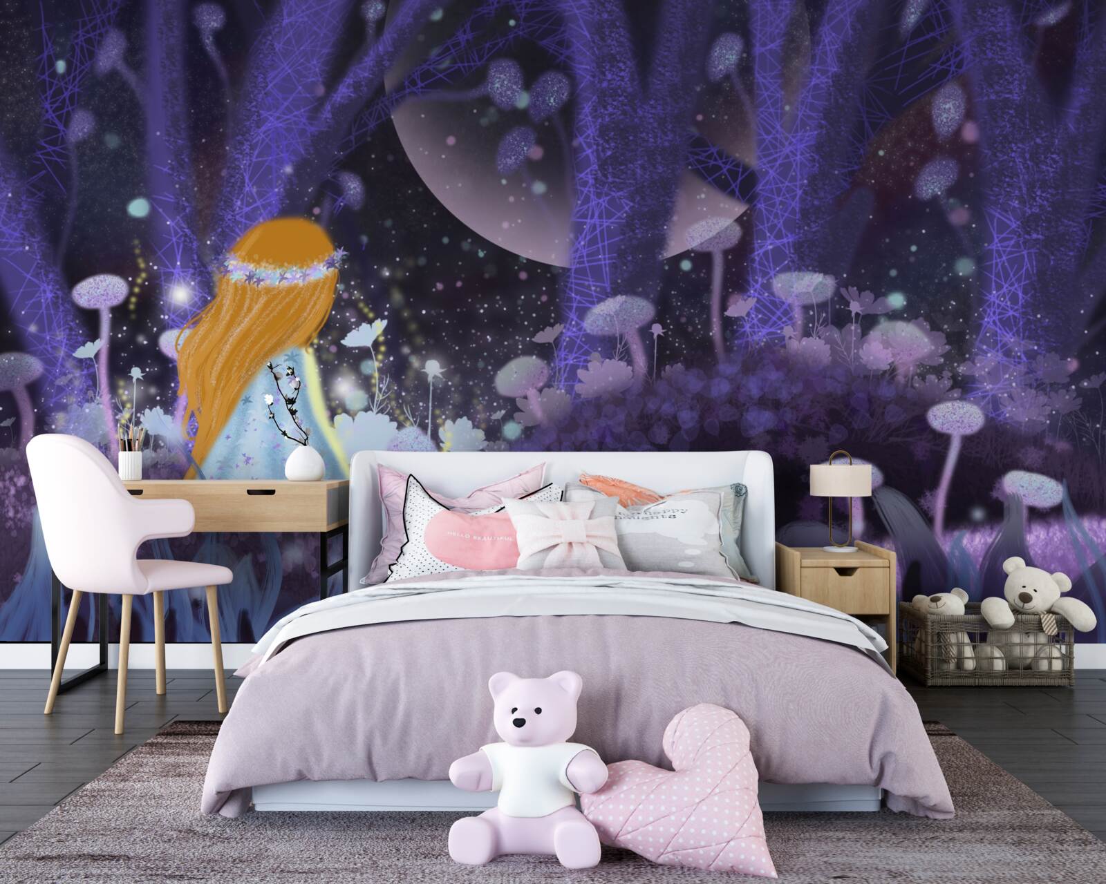 Фотошпалери дитина в чарівному царстві дерев