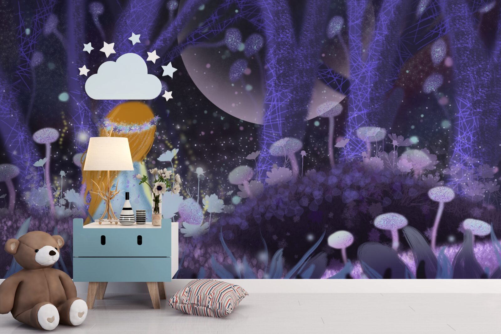 Фотошпалери дитина в чарівному царстві дерев