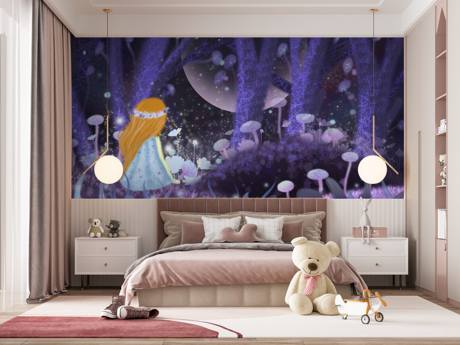 Фотошпалери дитина в чарівному царстві дерев