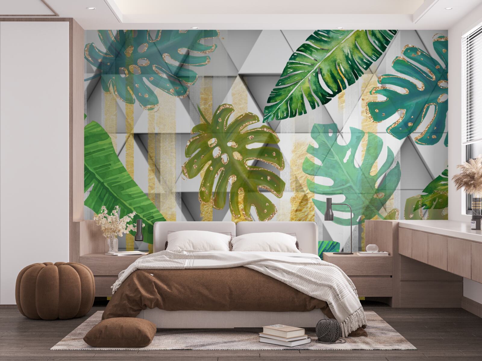 Фотошпалери розмаїття тропічного листя