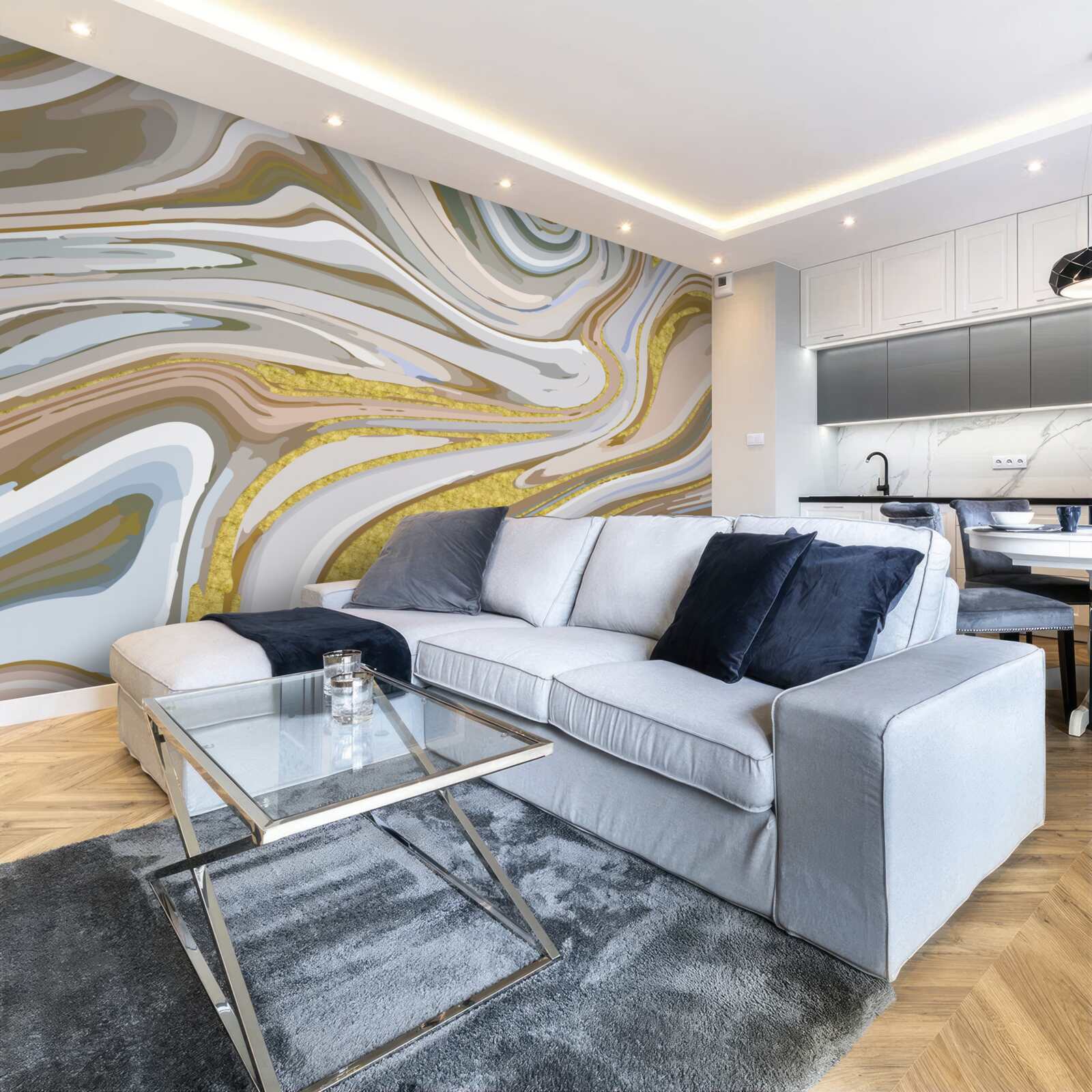 Фотошпалери Поєднання піщинок під час шторму