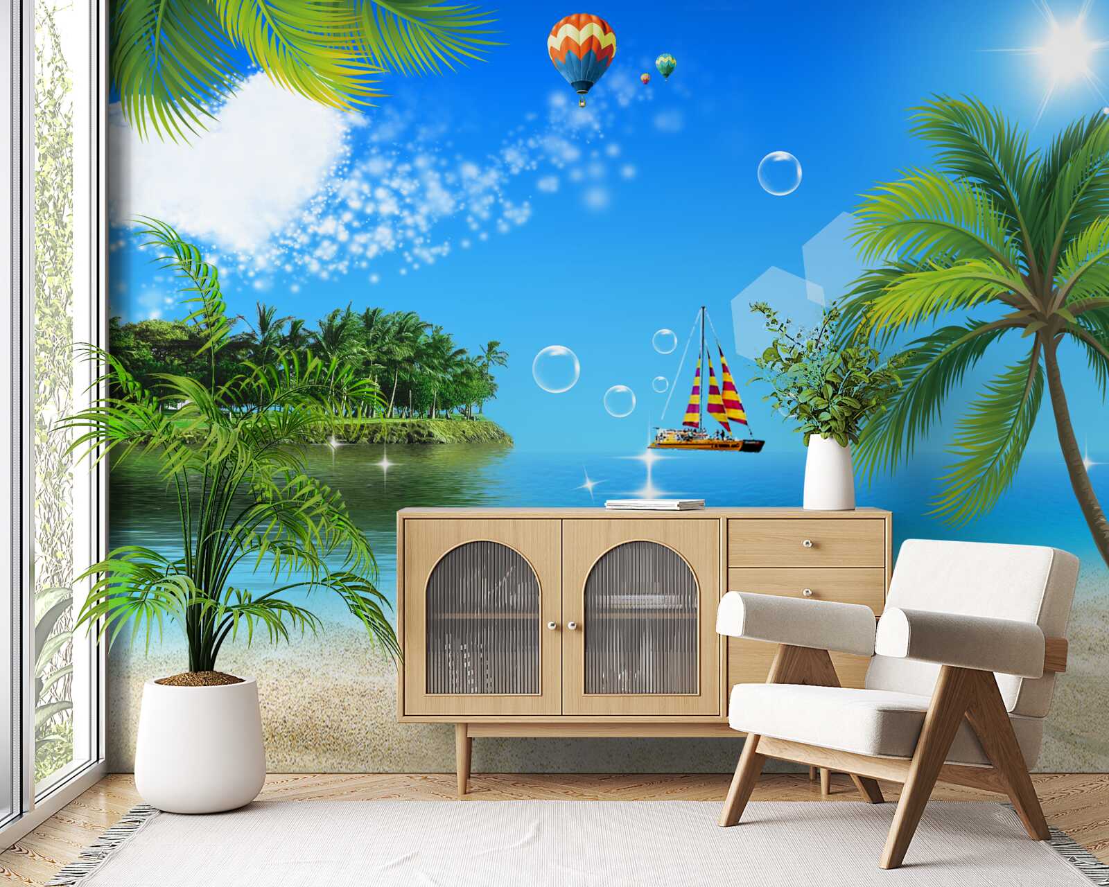 Фотошпалери вид на море та узбережжя