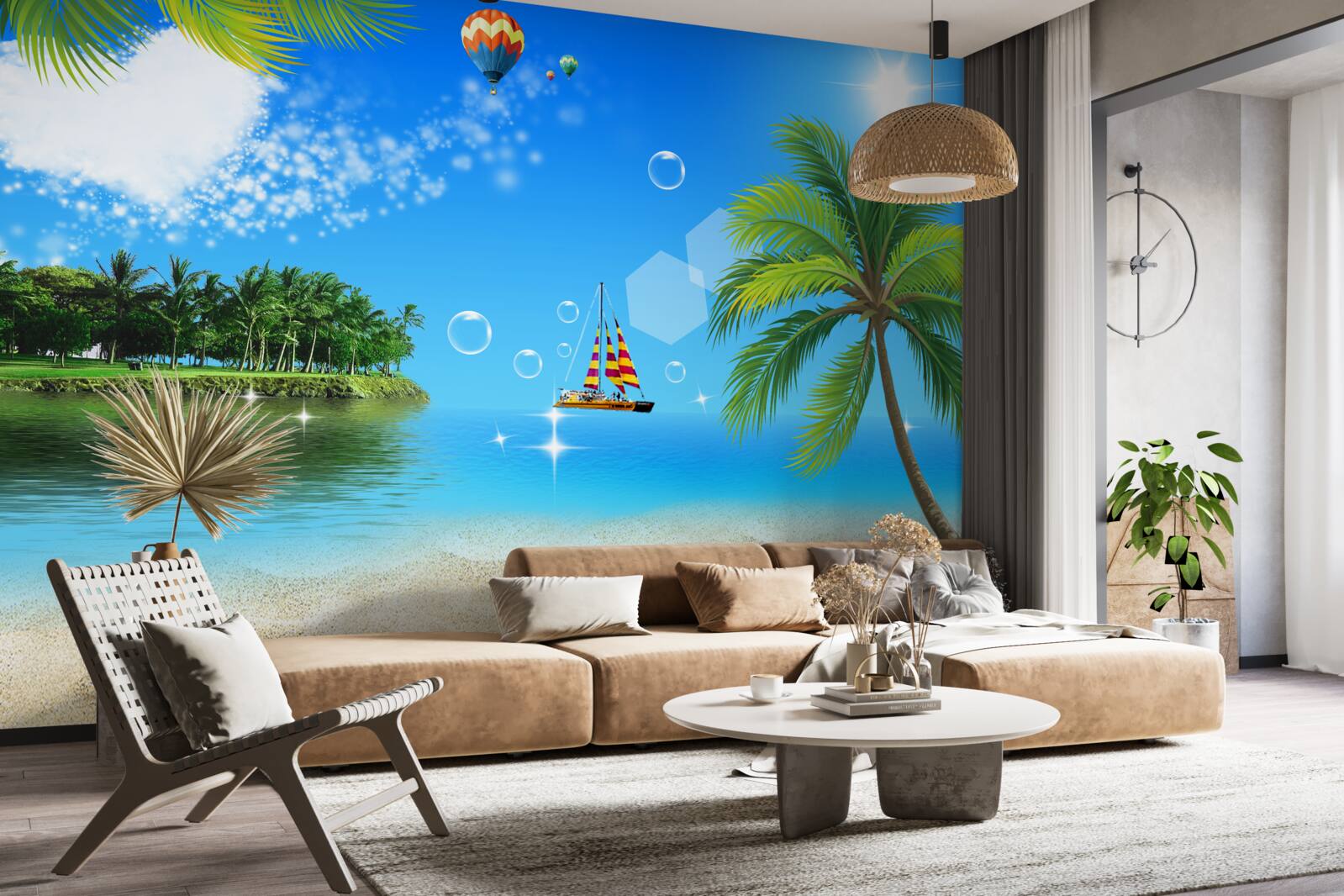 Фотошпалери вид на море та узбережжя