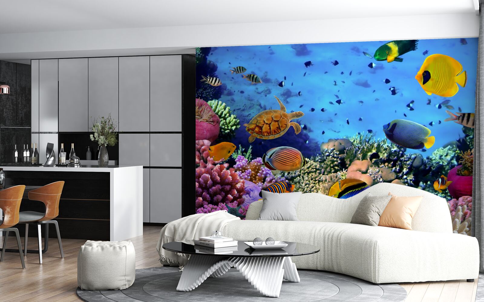 Фотошпалери Морські глибини сповнені підводного життя